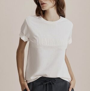 Country Road Women's White Short Sleeve Tee Sz.XS NWT